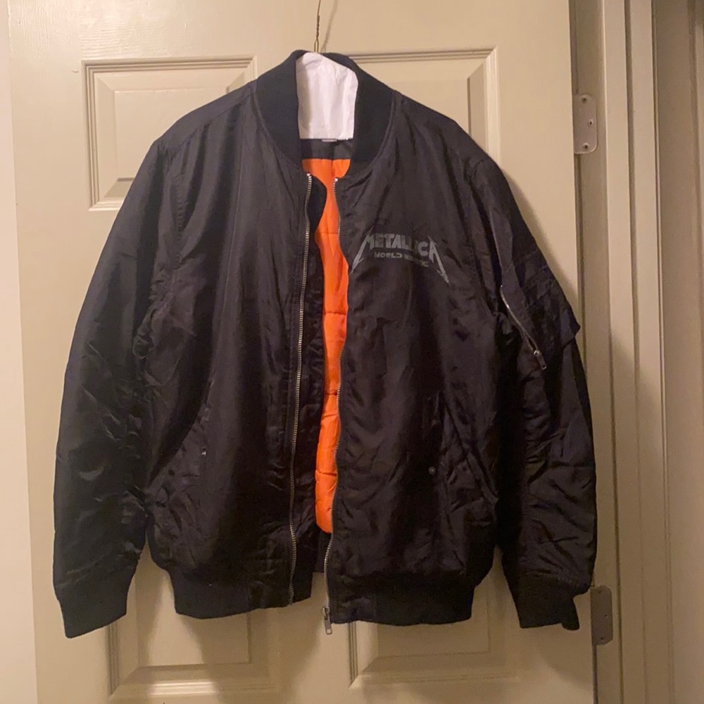 Metallic Bomber Jacket